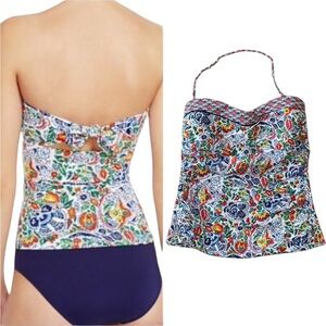 Tommy Bahama Paradise Provincial Paisley Print Tie Back Tankini Bandini Top - M